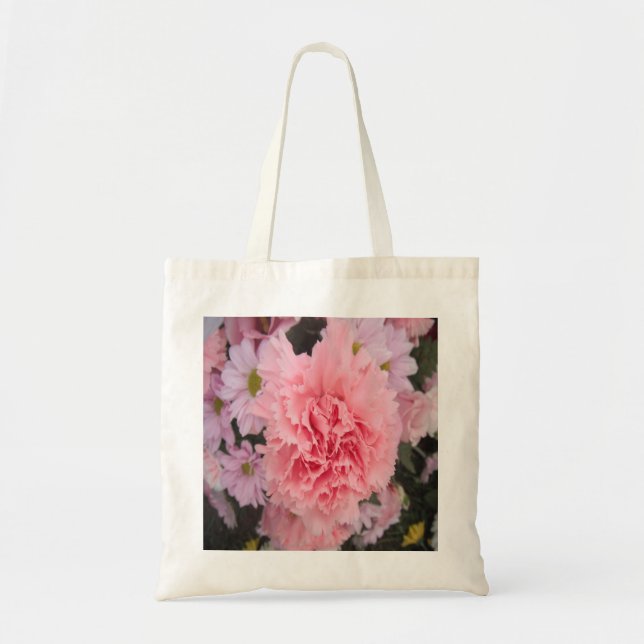 Handbag Pink Carnation Beauty Tragetasche (Vorne)