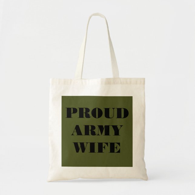 Handbag Proud Army-Ehefrau Tragetasche (Vorne)