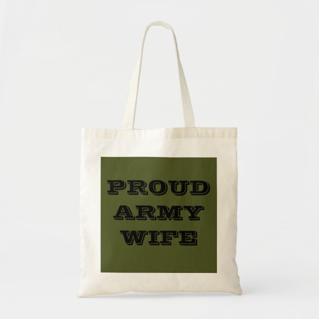 Handbag Proud Army-Ehefrau Tragetasche (Vorne)
