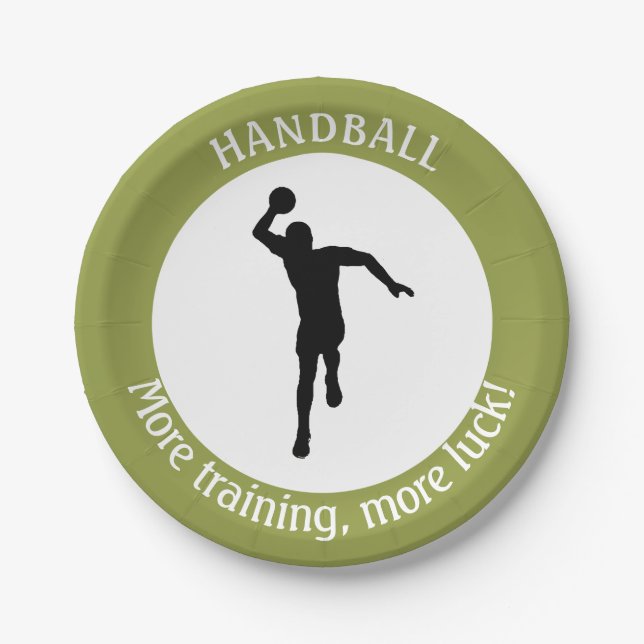 HANDBALER SPIELER PAPPTELLER (Vorderseite)