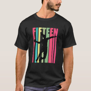 Handball 15. Geburtstag Girls Spieler Team Motivat T-Shirt