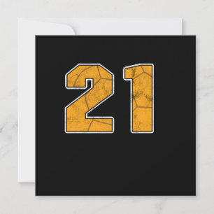 Handball 21. Geburtstagsfeier Sportgeschenk Einladung