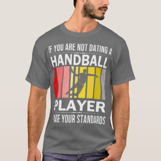 Handball Ball Jump Showhandball Team T-Shirt