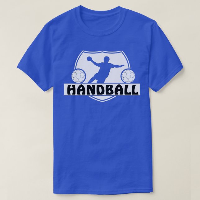 Handball Ball Sports Handball Spieler Jump Shot T-Shirt (Design vorne)