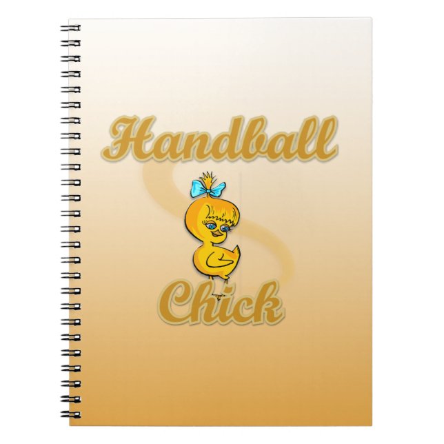 Handball Chick Notizblock (Vorderseite)