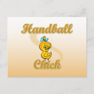 Handball Chick Postkarte