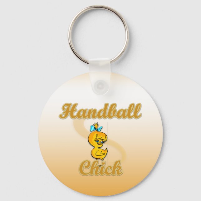 Handball Chick Schlüsselanhänger (Vorderseite)