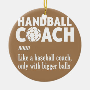 Handball Coach Handball Spieler Sportspiel Keramik Ornament