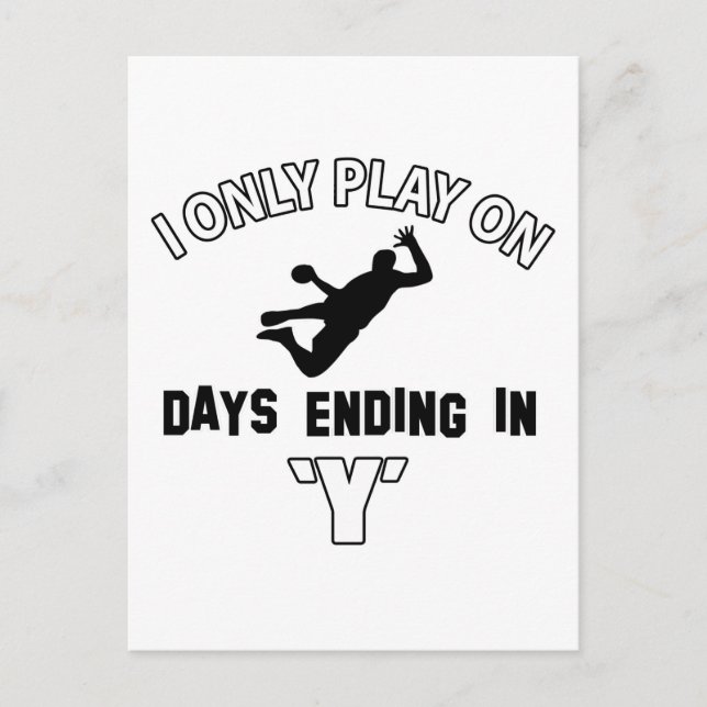 Handball-Designs Postkarte (Vorderseite)