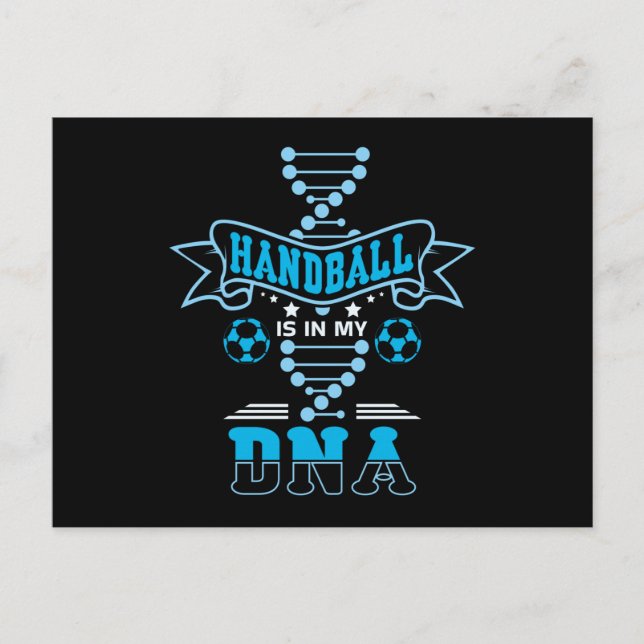 Handball-DNA Postkarte (Vorderseite)