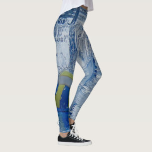 Handball fällt einfach ins Wasser Fotografie Leggings