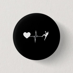 Handball Handball Handball Player Heartbeat Button