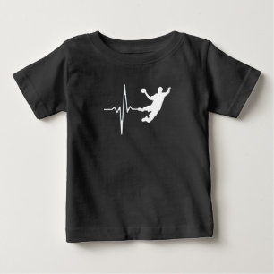 Handball - Handball Player Heartbeat Baby T-shirt