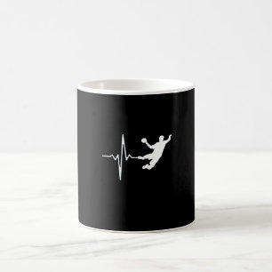 Handball - Handball Player Heartbeat Kaffeetasse
