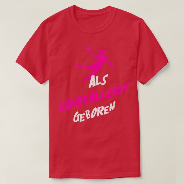 Handball Handballer Handballerin Teamsport 5 T-Shirt (Design vorne)