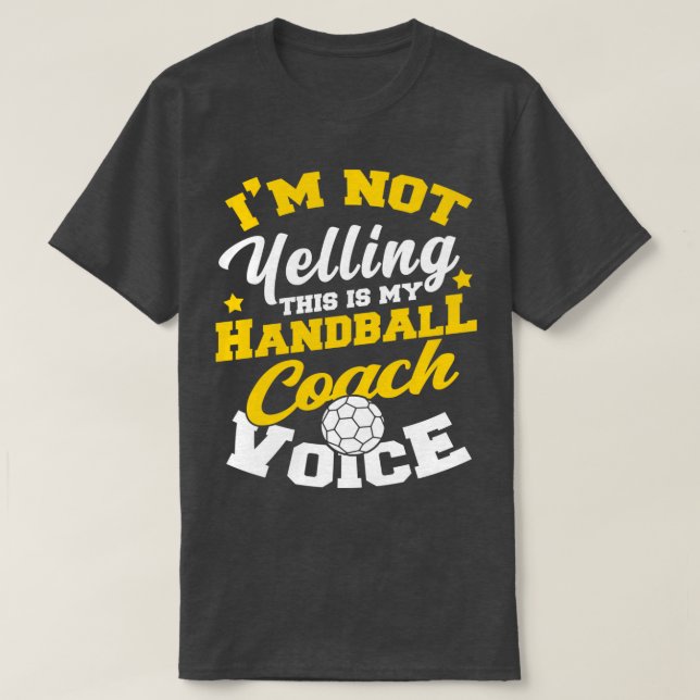 Handball Hobby Coach Trainer T-Shirt (Design vorne)