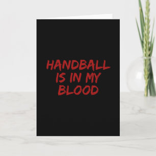 Handball ist in meinem Blut Karte