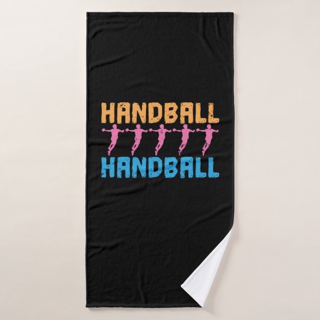 Handball ist mein Hobby Badehandtuch (Badehandtuch)