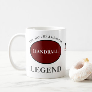 Handball-Legende Monogramm hinzufügen Sie Ihren Na Kaffeetasse