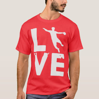 Handball-Liebe Handballer Ballsports Indoor Sport T-Shirt