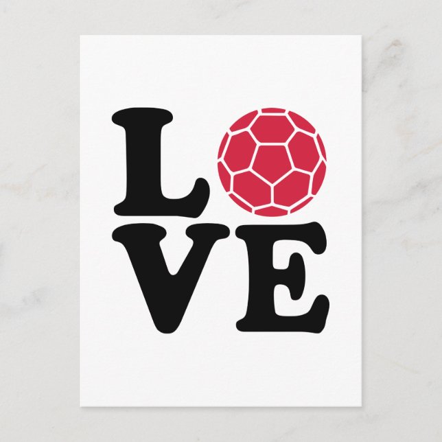 Handball-Liebe Postkarte (Vorderseite)