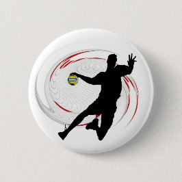 Handball Modernes, raffiniertes Spielerdesign Button