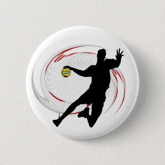 Handball Modernes, raffiniertes Spielerdesign Button