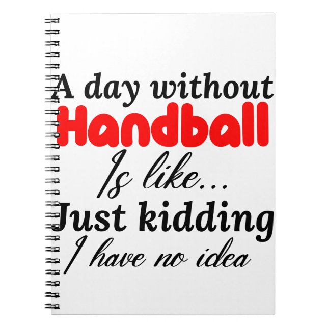 Handball Notizblock (Vorderseite)
