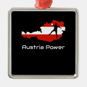 Handball - Österreich Power Österreich Shirt Ornament Aus Metall