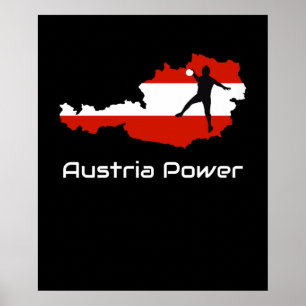 Handball - Österreich Power Österreich Shirt Poster