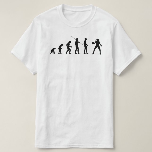 Handball Player Evolution Man Sports Meme BV T-Shirt (Design vorne)