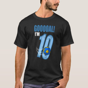 Handball Player Goooal Ich bin 10. Geburtstag Han T-Shirt