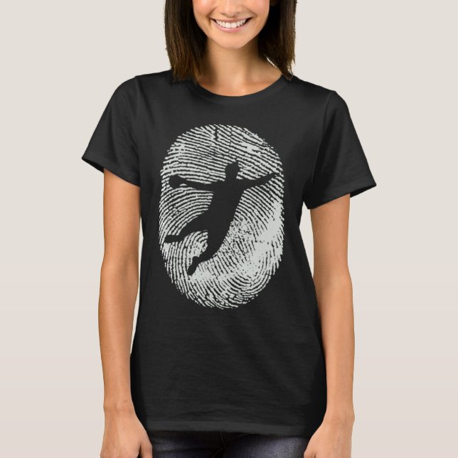 Handball Player   I Fingerprint Ball Team T-Shirt (Vorderseite)