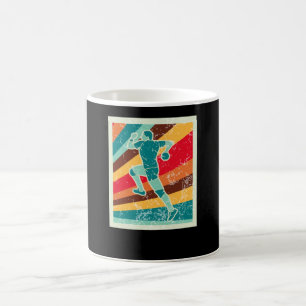 Handball Player Retro Kaffeetasse