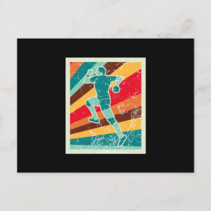 Handball Player Retro Postkarte