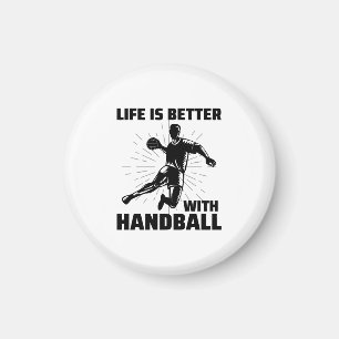 Handball Player Sport Team Handballer Funny Sprich Magnet