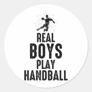 Handball Player Sport Team Handballer Funny Sprich Runder Aufkleber