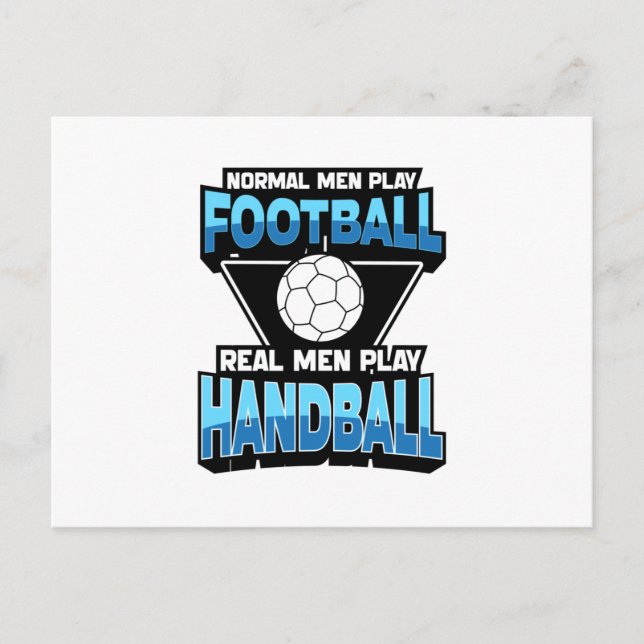 Handball Postkarte (Vorderseite)
