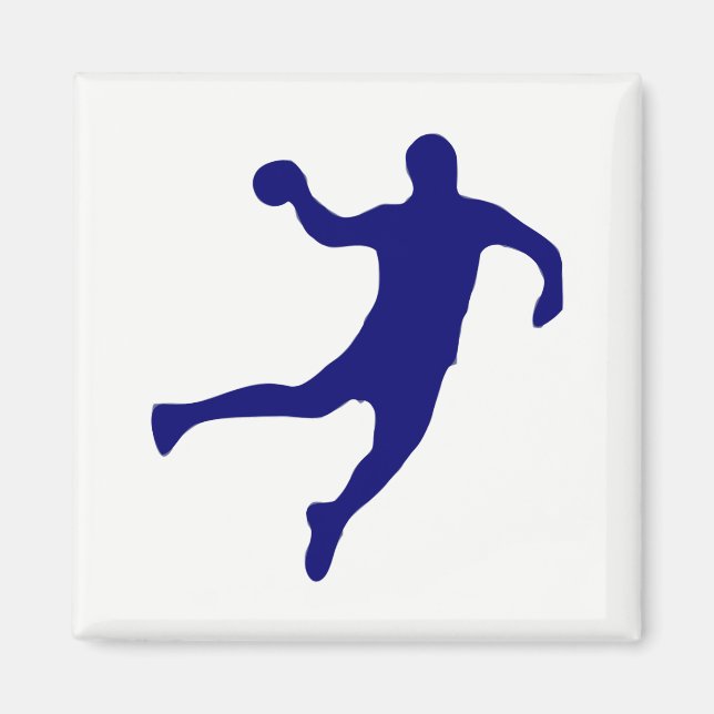 Handball-Silhouette Magnet (Vorne)