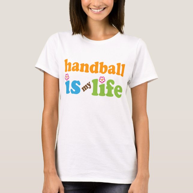 Handball-Spieler-Geschenk-Mädchen T-Shirt (Vorderseite)
