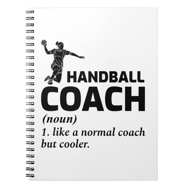 Handball-Trainer Handballer Funny Sprichwort Notizblock (Vorderseite)