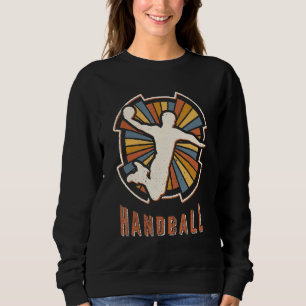 Handball Vintage Klassiker Retro Sport Liebe Sweatshirt