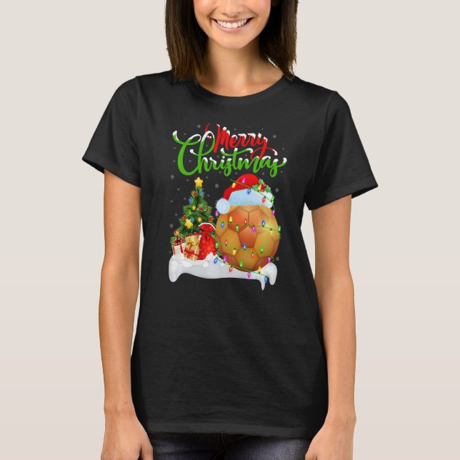 Handball Weihnachtsdekorationen Weihnachtsball Chr T-Shirt (Vorderseite)