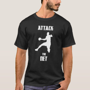 Handballangriff im Netz T-Shirt