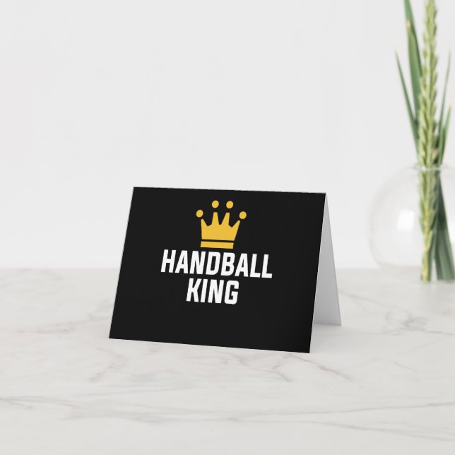 Handballer Handball King Ball Sportgeschenk Männer Karte (Vorderseite)