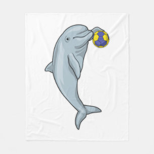 Handballspieler Handball Fleecedecke