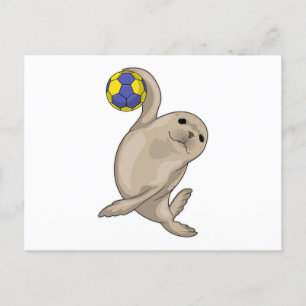 Handballspieler Handball Postkarte