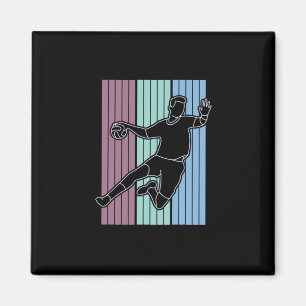 Handballspieler Retro Magnet
