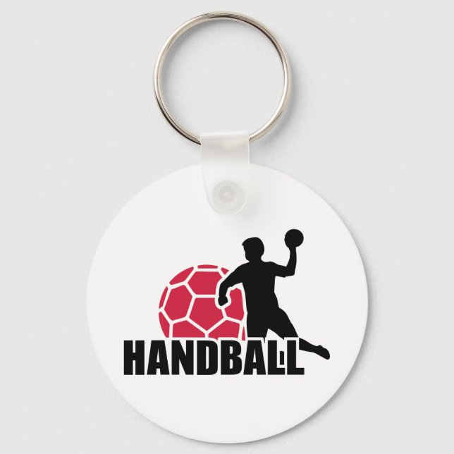 Handballspieler Schlüsselanhänger (Vorderseite)