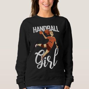 Handballspielerin Handball Ball Outfit Handball Mä Sweatshirt